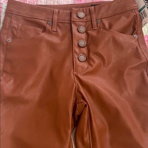 NWT vegan leather jeans
